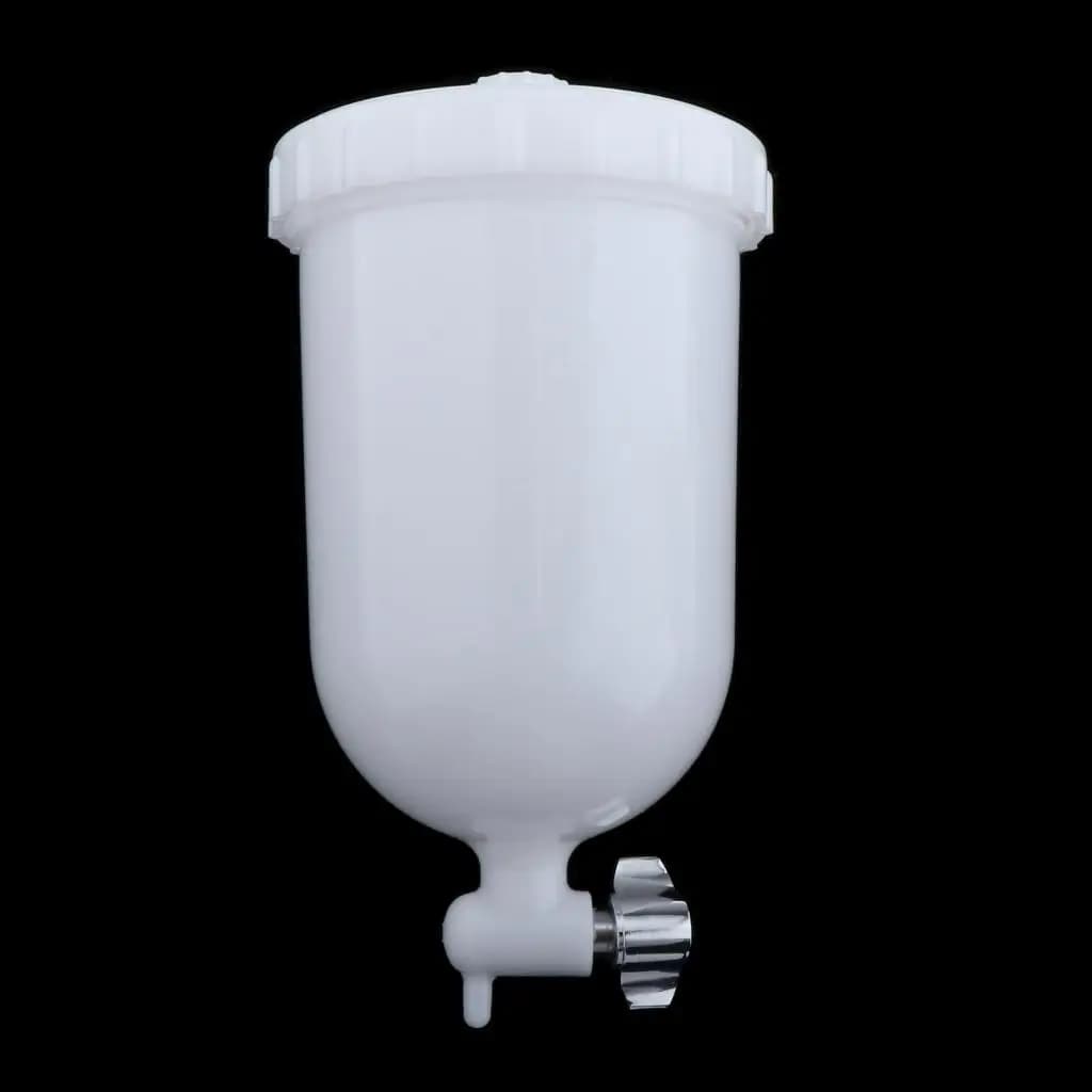 Paint Sprayer Cup Pot White Plastic 400ml Durable Replacement Paint Container for Home Workshop Use