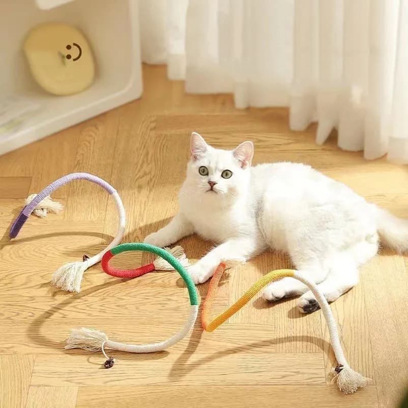 Nuovi giocattoli per gatti teasers per gatti gattini galls dentizione e piume resistenti alla masticazione per gatti autointrattenimento e sollievo dalla noia forniture per gatti