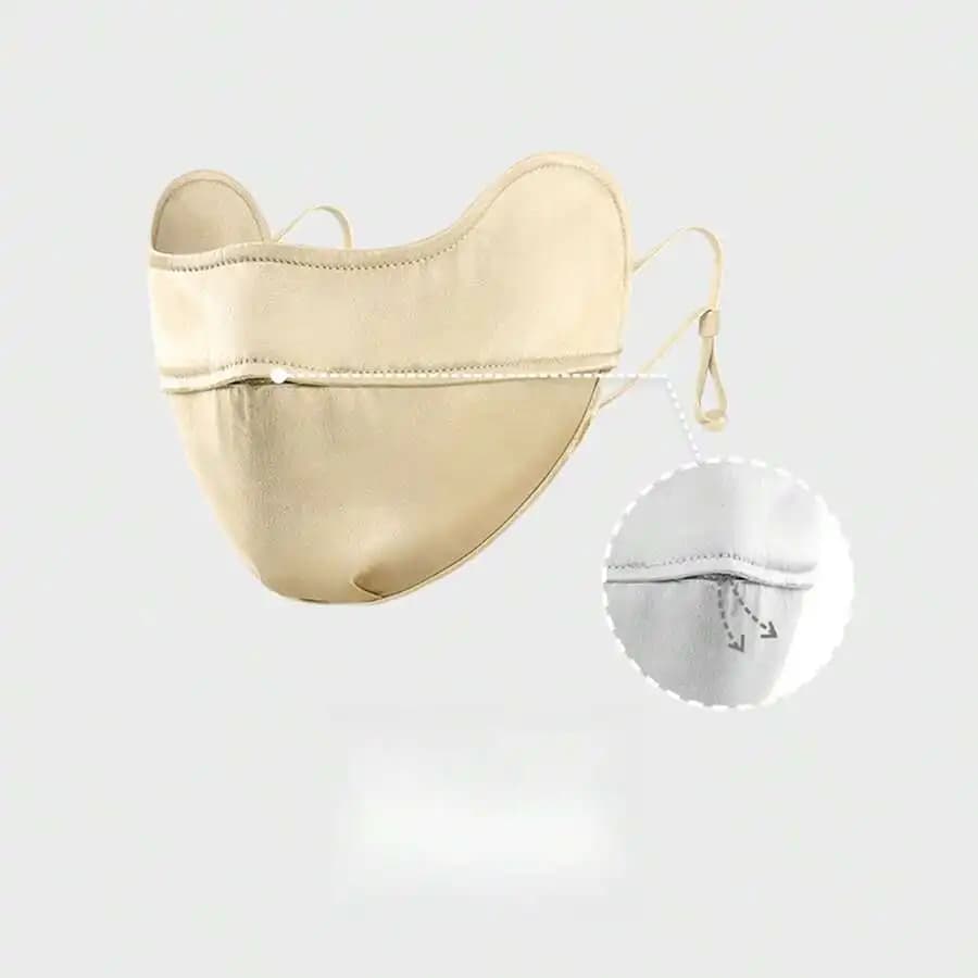Maschera facciale traspirante con protezione UV per donne, per uso esterno estivo