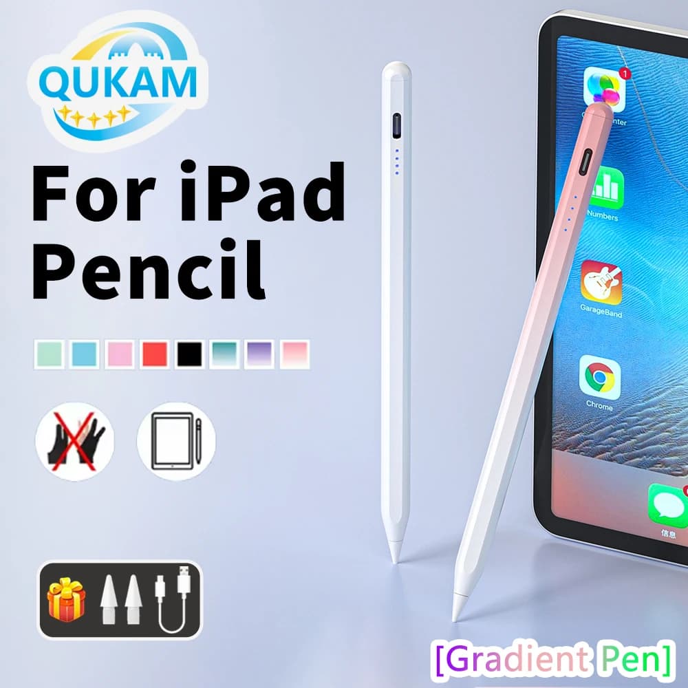 Nuova Penna Stilo per Apple Pencil 2 con Rilevamento Inclinazione e Rifiuto del Palmo per iPad 7/8/9/10a Gen A16 Air 4 5 Pro 11 12.9 13 Mini 6