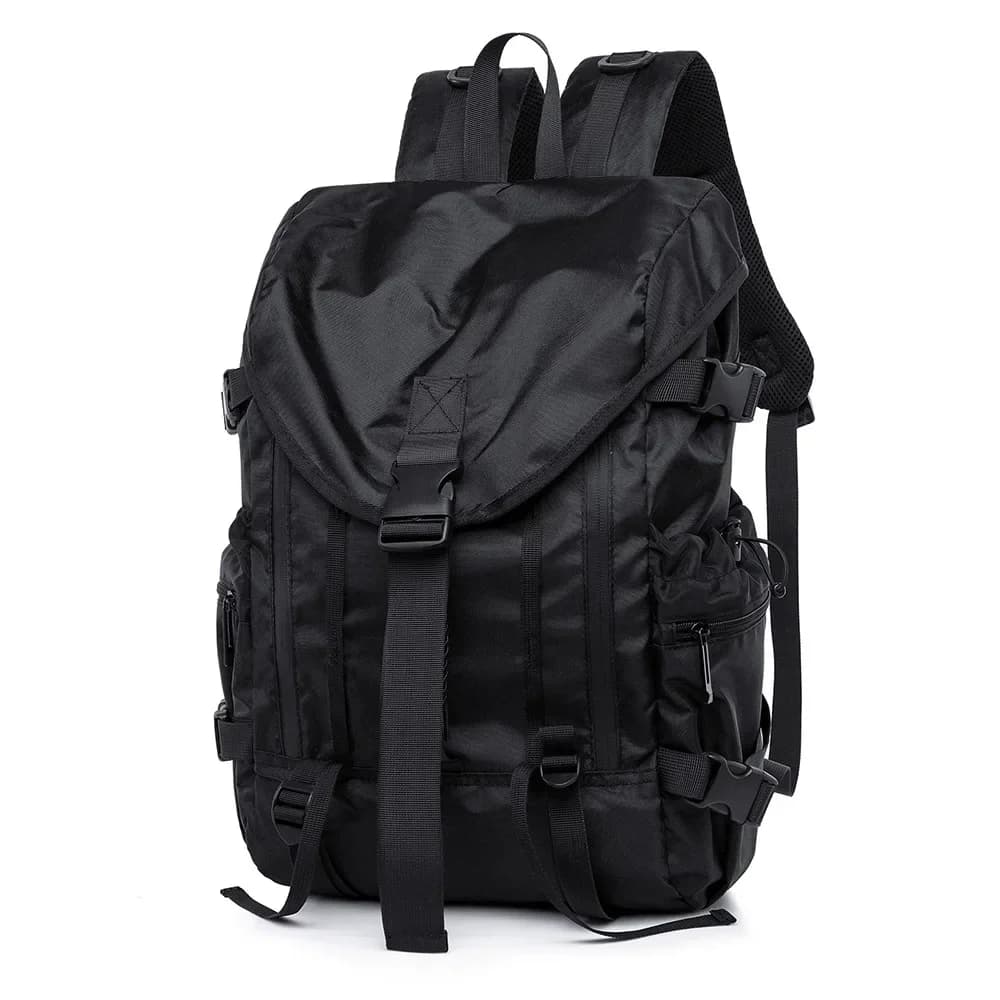 Zaino Elegante con Coulisse per Uomo, Borsa Multifunzionale per College con Tasca per Laptop, Ideale per Viaggi e Uso Quotidiano