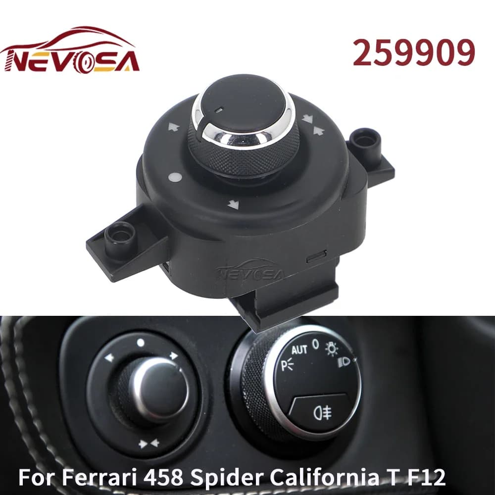 259909 Interruttore di controllo specchietto retrovisore esterno per Ferrari 458 Italia 458 Spider California T F12 2011-2018 Specchietto retrovisore laterale