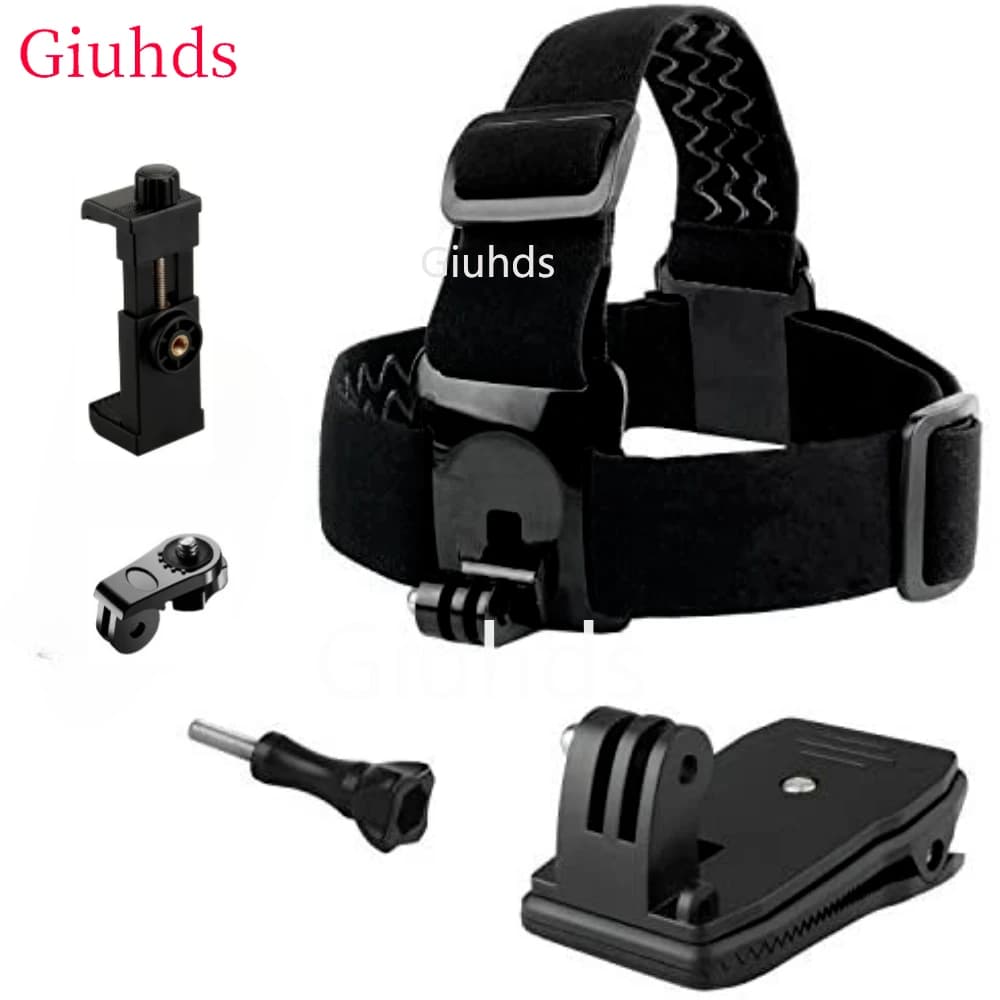 Package Backpack Head Support for iPhone Xiaomi Phone Samsung GoPro Hero Black, Session, Hero 4 3+ DJI Osmo Action Camera