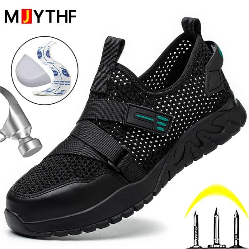 Sneakers da lavoro estive in rete per scarpe antinfortunistiche da uomo scarpe isolanti con punta composita scarpe protettive antiforatura e antiurto
