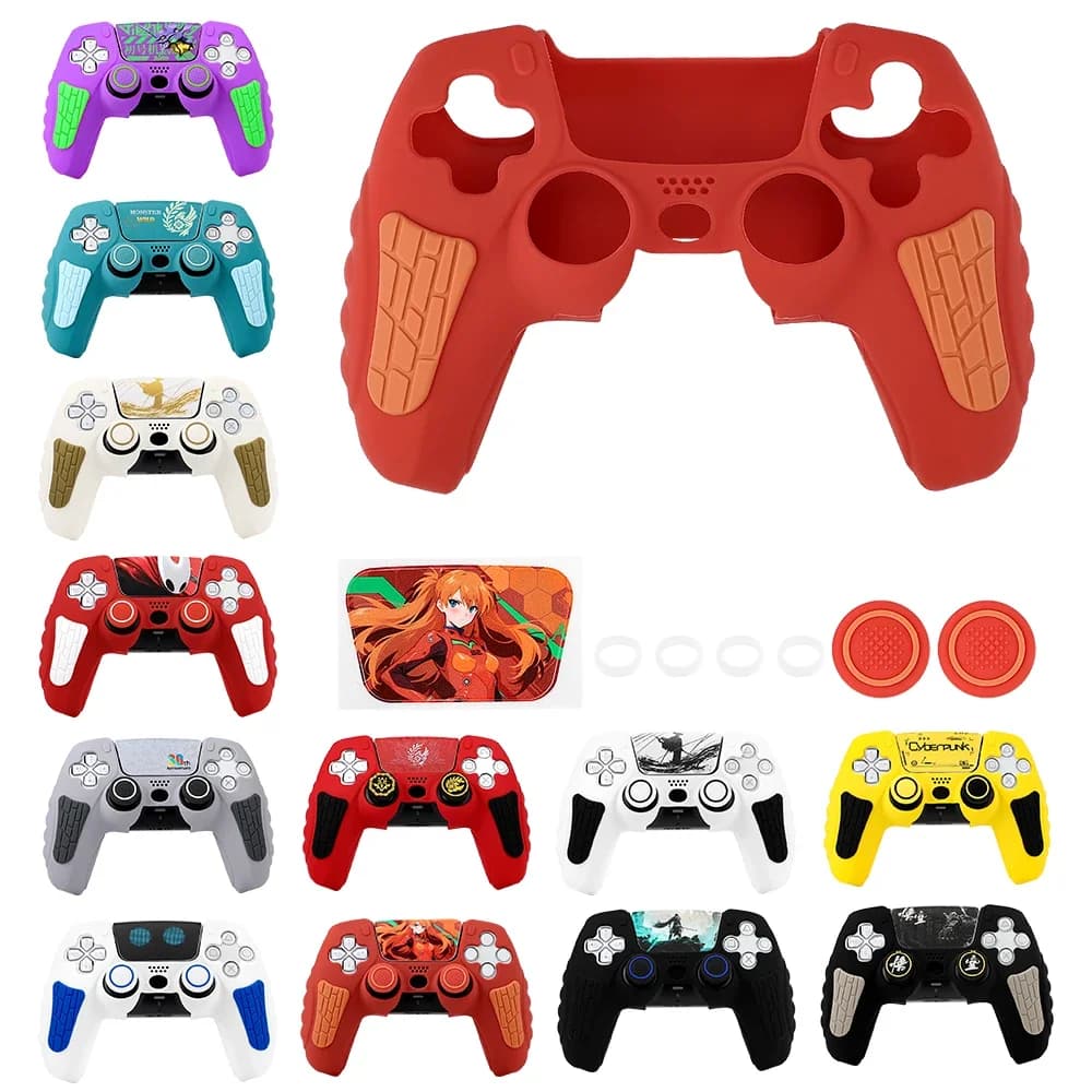 Cover Protettiva in Silicone per Controller PS5, Custodia Antiscivolo in Silicone per Controller PS5, Accessori Grip per Pollice