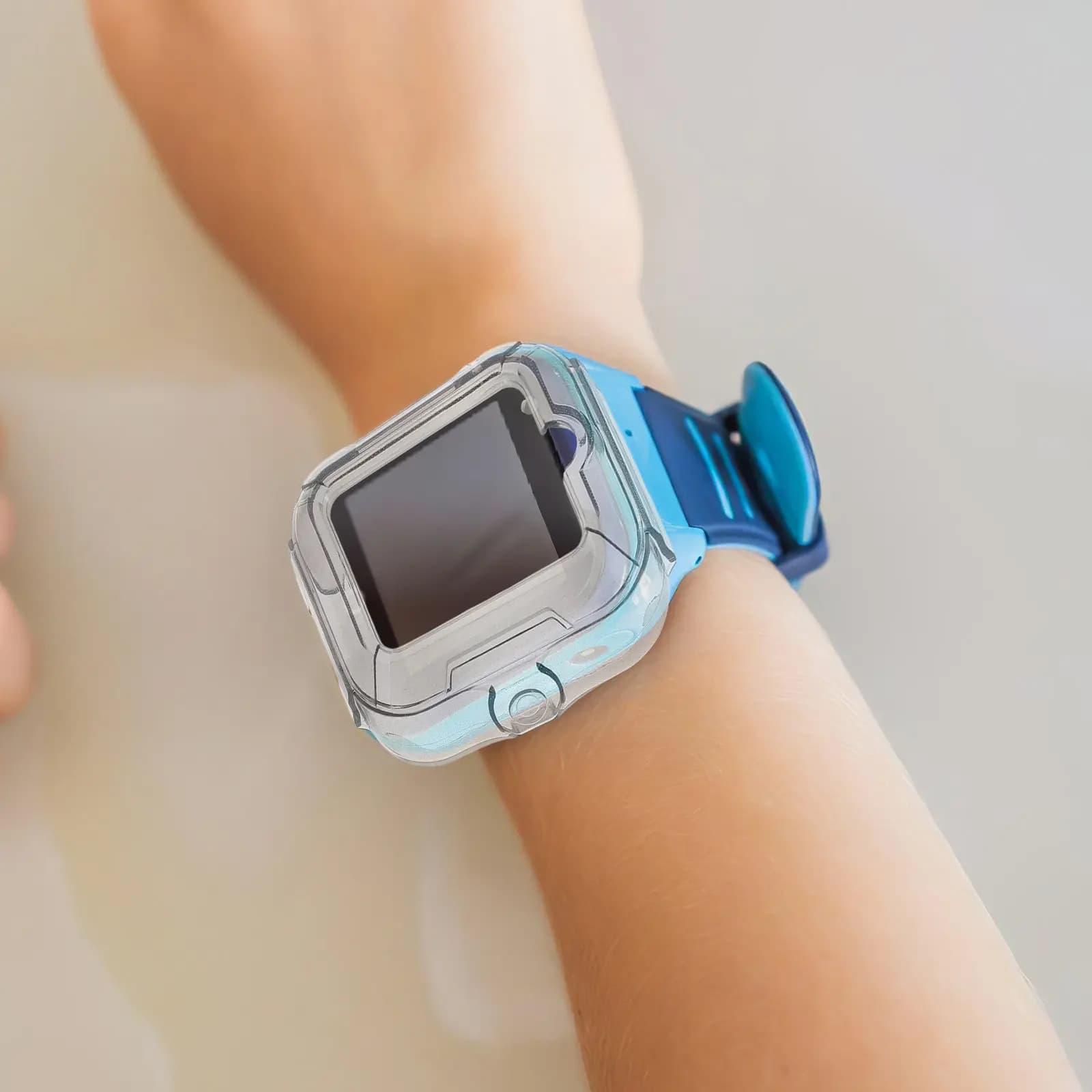 Tpu Kids Watch Bumper Protector Half Wrap Case Lightweight Protective Shell for Smartwatch Daily Use Screen Guard