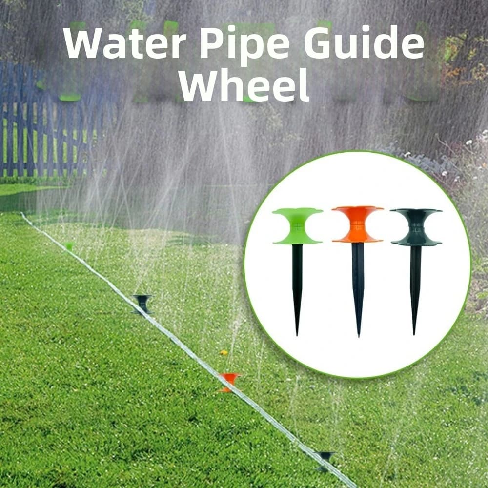 Practical Flower Shaped Garden Hose Guide Directional Protection Labor-Saving Hose Guide Spike Plastic Hose Holder Garden Lawn