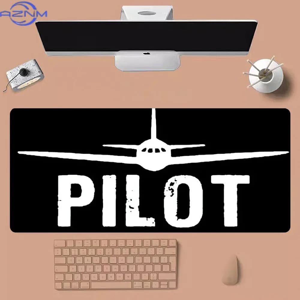 Airplane Pilot Large Gaming Mousepad Computer New XXL MousePads Keyboard Pad Mouse Mat Office Carpet Non-slip Rubbe rDesk mats