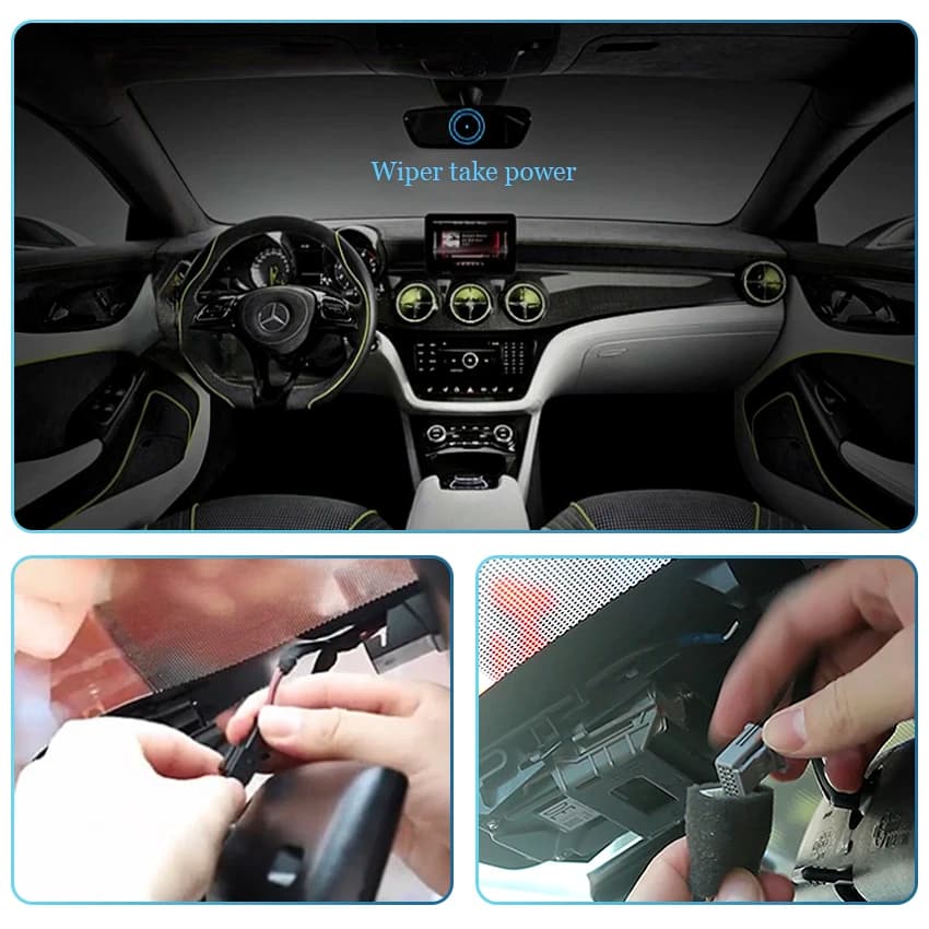 4K 2160P Car DVR Plug and Play Dash Cam Camera UHD Night Vision Driving Video Recorder For Mercedes-Benz C GLC Class C260 C300
