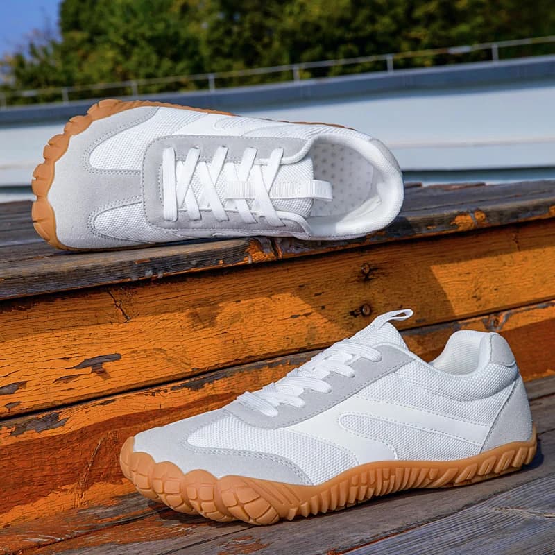 Sneakers casual da uomo, scarpe antiscivolo basse per sport all'aperto, scarpe da corsa da uomo con lacci, comode, morbide e traspiranti