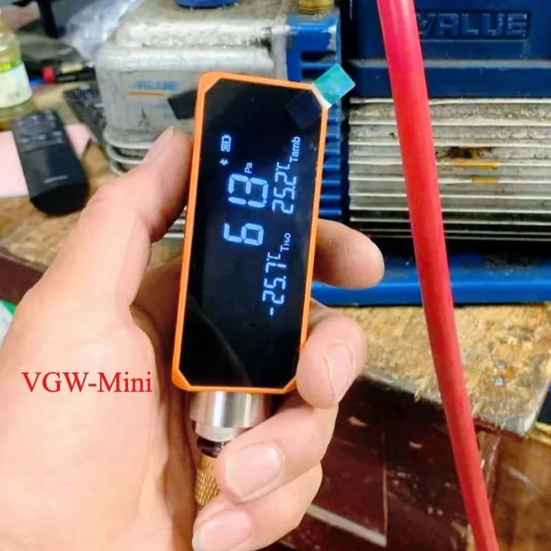 Nuovo Vacuometro Digitale Elitech VGW, Strumento per Refrigerazione, Attrezzo Manuale per Riparazione Impianti Auto