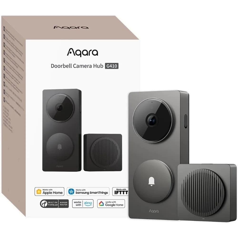 Campanello Intelligente con Telecamera 2K, Compatibile con HomeKit, Video Sicuro, Audio Bidirezionale, Hub Matter Integrato, Supporto Wireless e Cablato per Apple Home