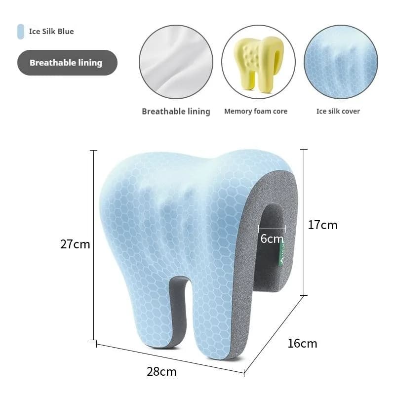 Cuscino Poggiatesta per Sedia da Ufficio, Supporto Ergonomico per Testa, Collo e Spalle, Cuscino in Memory Foam per Riposo e Sonno