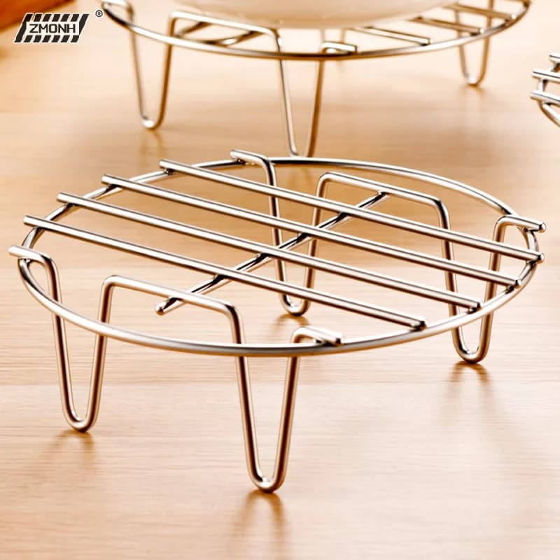 [H]Stainless Steel Cookware Steamer Rack Cooking Baking Pot Stand Airfryer Grill Food Accessories Kitchen Steaming Racks