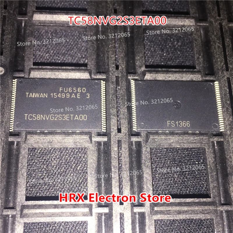 100% nuovo originale TC58NVG2S3ETA00 TC58NVG2S3ETAOO TSOP48 Flash IC (2-10 pezzi)