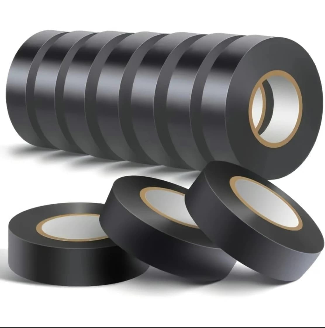 Nastro elettrico premium, nastro isolante nero, impermeabile, ignifugo, resistente alle alte temperature per uso interno/esterno