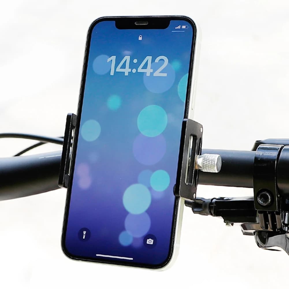 Supporto per telefono per bici Attacco/stacco rapido Supporto per telefono per cuffia per bicicletta Supporto per telefono per scooter elettrico per smartphone da 2,16 a 3,93 pollici