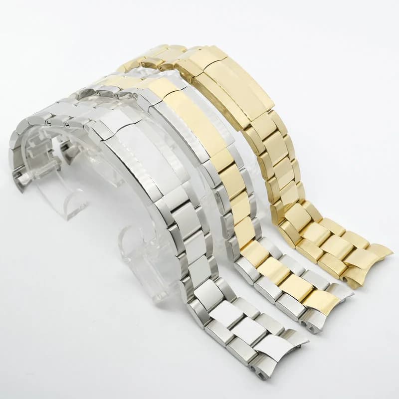 Cinturini per Rolex Oyster Perpetual Datejust DAYTONA SUBMARINER Cinturino per orologio da uomo di lusso Bracciale in acciaio inossidabile 904L 20mm 21mm