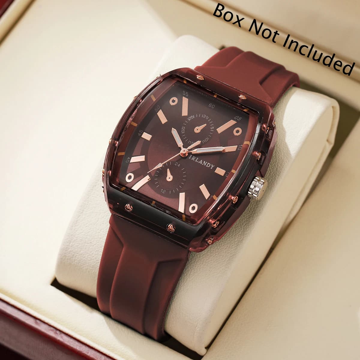 Elegant Quartz Watch, Fashionable Silicone Strap, Women's Wrist Watch, Girl's Watch (No Box)