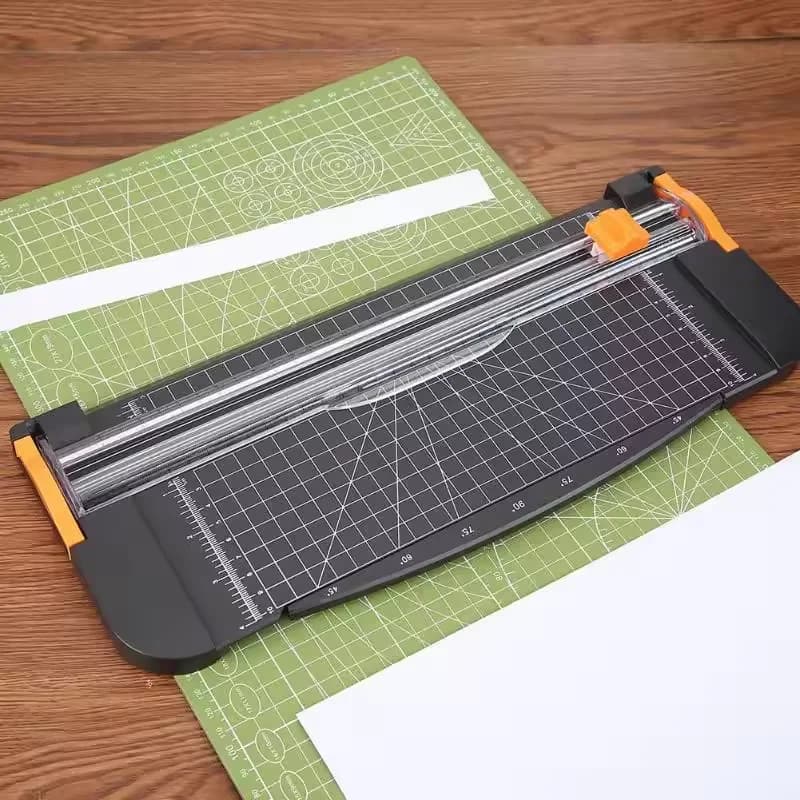 Taglierina Portatile per Carta A3 A4, Ghigliottina per Carta, Coltello da Cancelleria per Casa, Fai da Te, Scrapbook, Rifilatore Leggero con Tappetino da Taglio