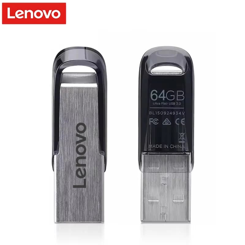 Lenovo High-Speed USB Flash Disk Metal Water & Drop Proof Pendrive 64GB 128GB 256GB 512GB USB 3.0 Flash Drive Thumb Drives