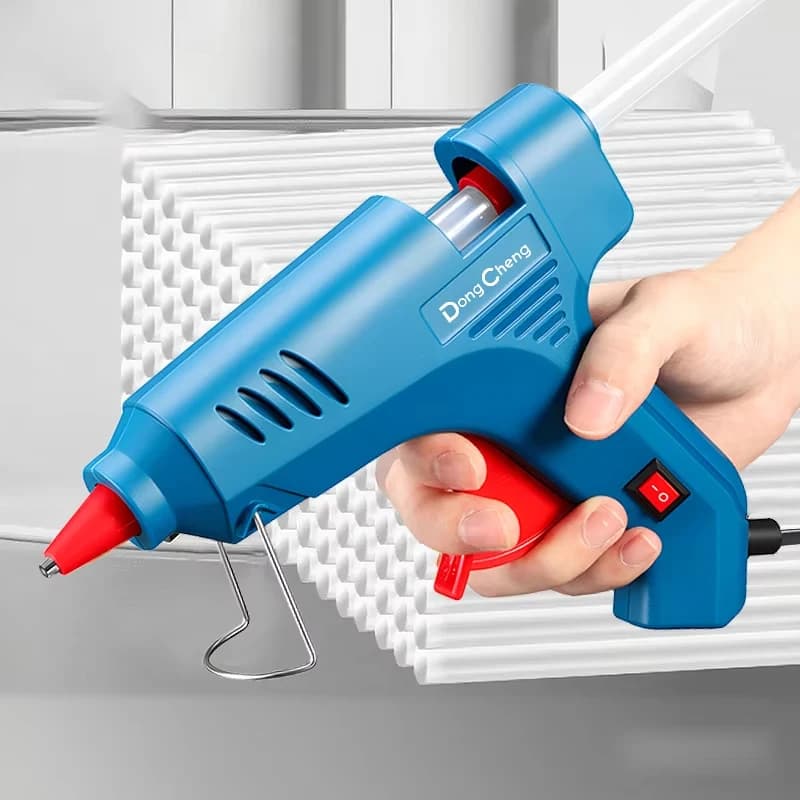 Mini pistola per colla a caldo da 80 W Strumento di riparazione domestica industriale per temperatura di calore elettrica fai-da-te con stick di colla da 11 mm