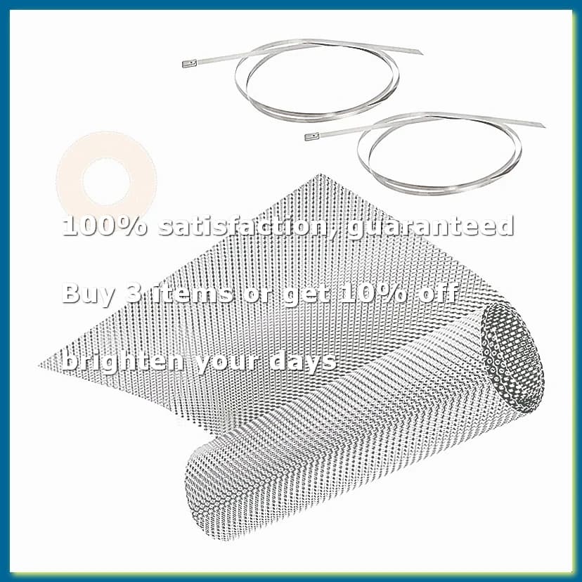 Exhaust Heat Shield Automotive,15 X 39Inch Embossed Aluminum Heat Shield Muffler Exhaust Wrap with Two Cable Zip Ties