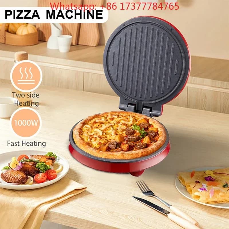 Forno Elettrico per Pizza SK-08013 con Pietra Refrattaria e Piastra, Grande Forno Elettrico da Banco con Timer, Finestra e Funzione Pizza