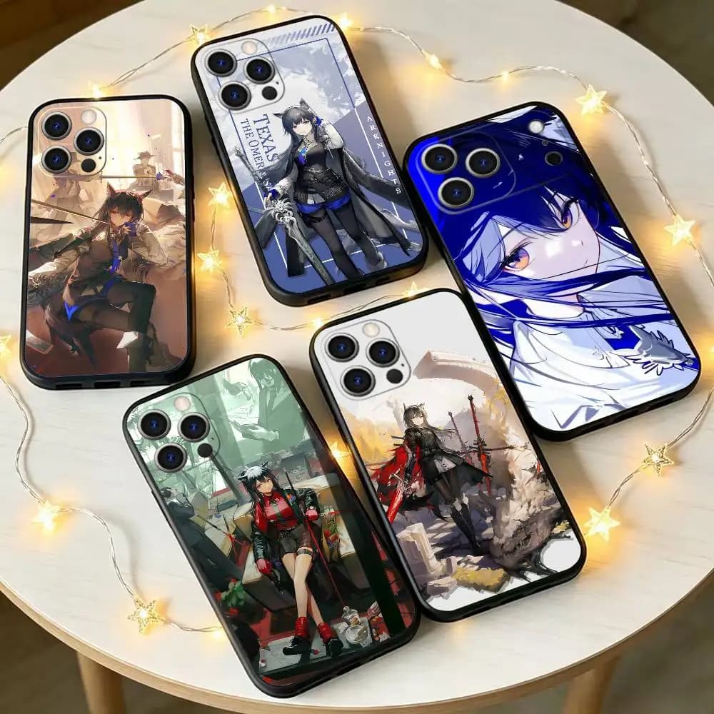 T-Texas the Omertosa Arknights Phone Case Silicone Soft For IPhone 17 16 15 14 13 12 11 X XR Plus Pro Max Plus