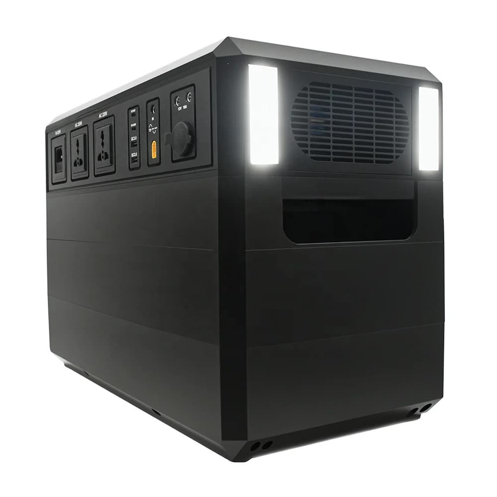 Stazione di alimentazione esterna unica per caricabatterie da pannello solare al litio portatile da 2000 W con controller MPPT per auto accessibile