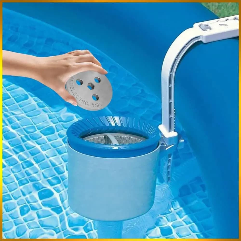 Zinc anode weight plate for pool skimmer Weight anti-electrolysis Keep your skimmer basket in place for pools with salt system