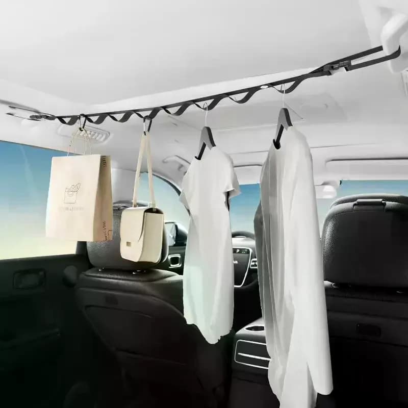 Clothes Drying Rope, Multi-functional Hanging Hanger For Vehicle Rear Seats, Storage And Fixing Hook Car