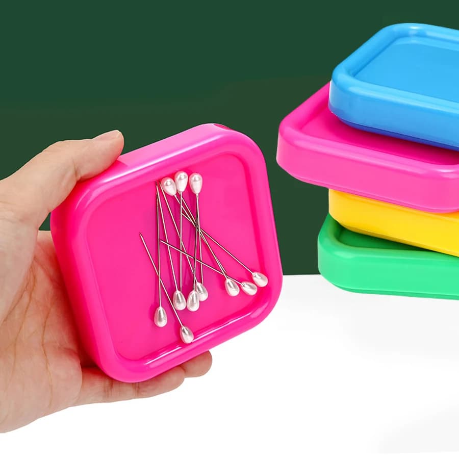 Porta aghi magnetico con custodia per spille da cucito per ricamo a punto croce, artigianato fai da te, progetti fatti a mano