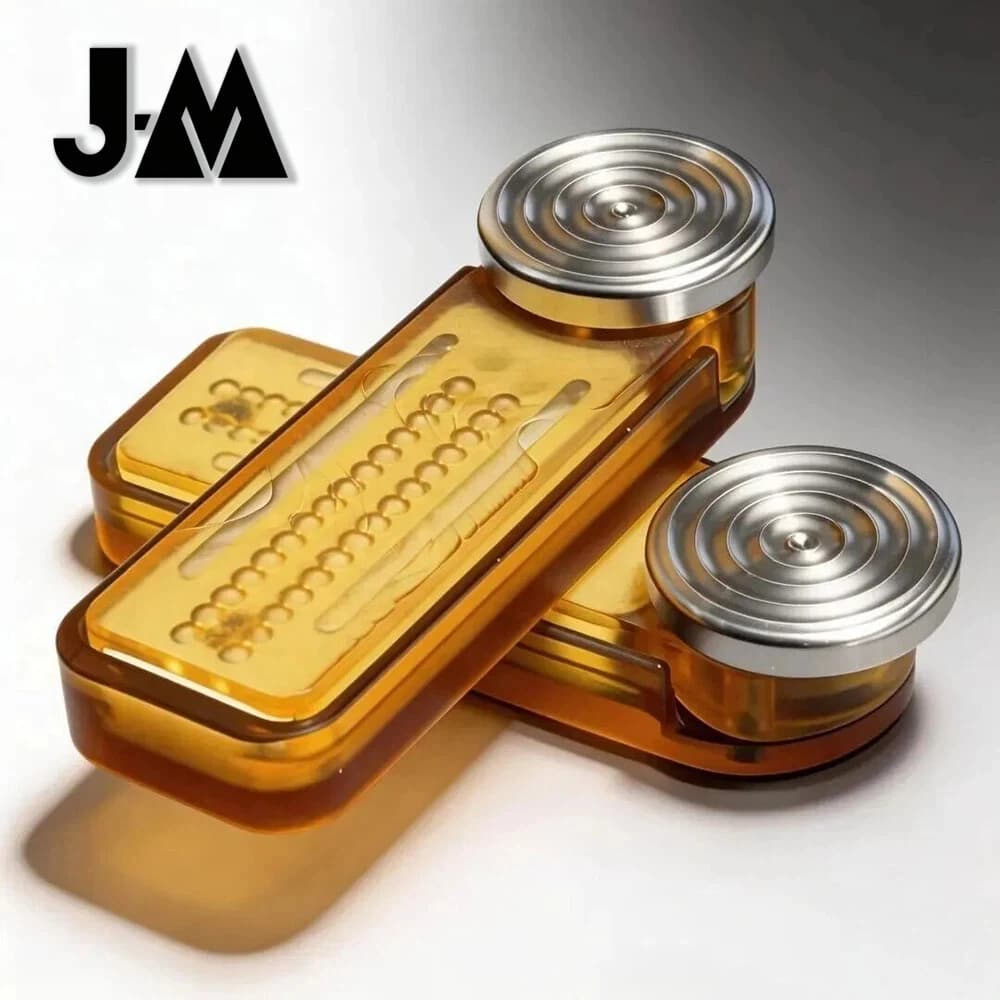 JMEDC PEI Fidget Slider Ratchet Fidget Spinner Mechanical Push Slider Fidget Toys per Adulti, Giocattoli Antistress