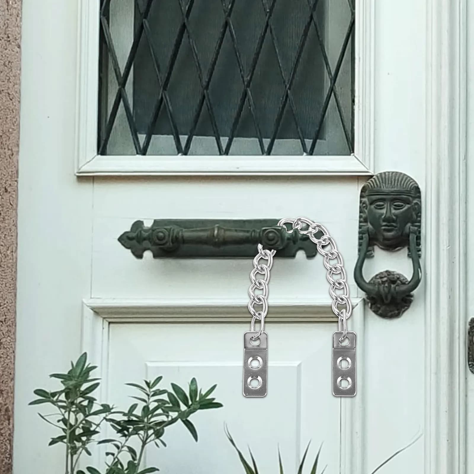Chain Lock for Front Door Cabinet Anti Theft Decorative Chains Hanging Counter Bolt Anti-theft