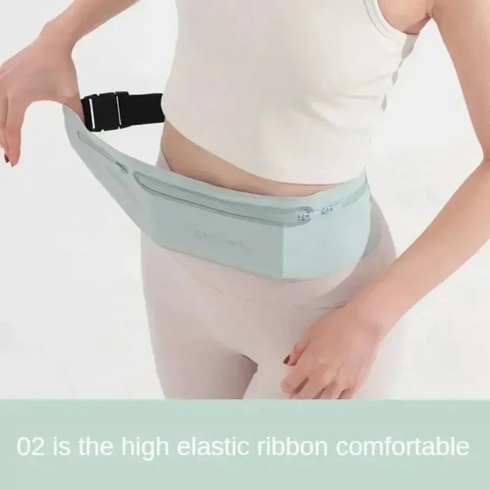 Marsupio Sportivo Impermeabile Leggero e Portatile con Striscia Riflettente Invisibile per Donna, Cintura da Corsa per Fitness