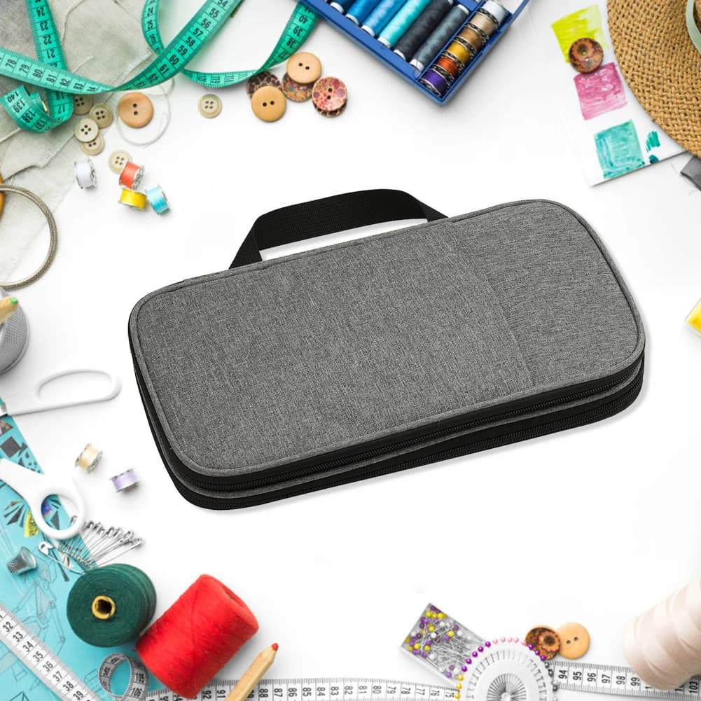 Borsa portaoggetti per maglieria Custodia portaoggetti per filati per borsa portaoggetti per uncinetto per accessori da cucito da donna