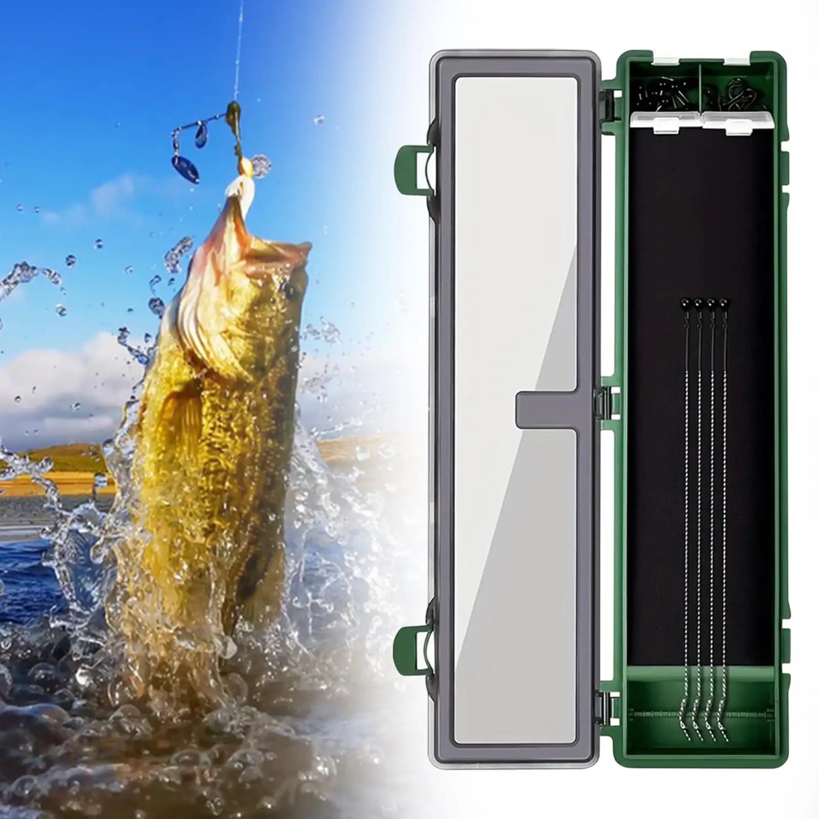 Kit equipment box for fishing equipment Easy to carry plant board Organizer for drilling rigs for fishing accessories Boilie