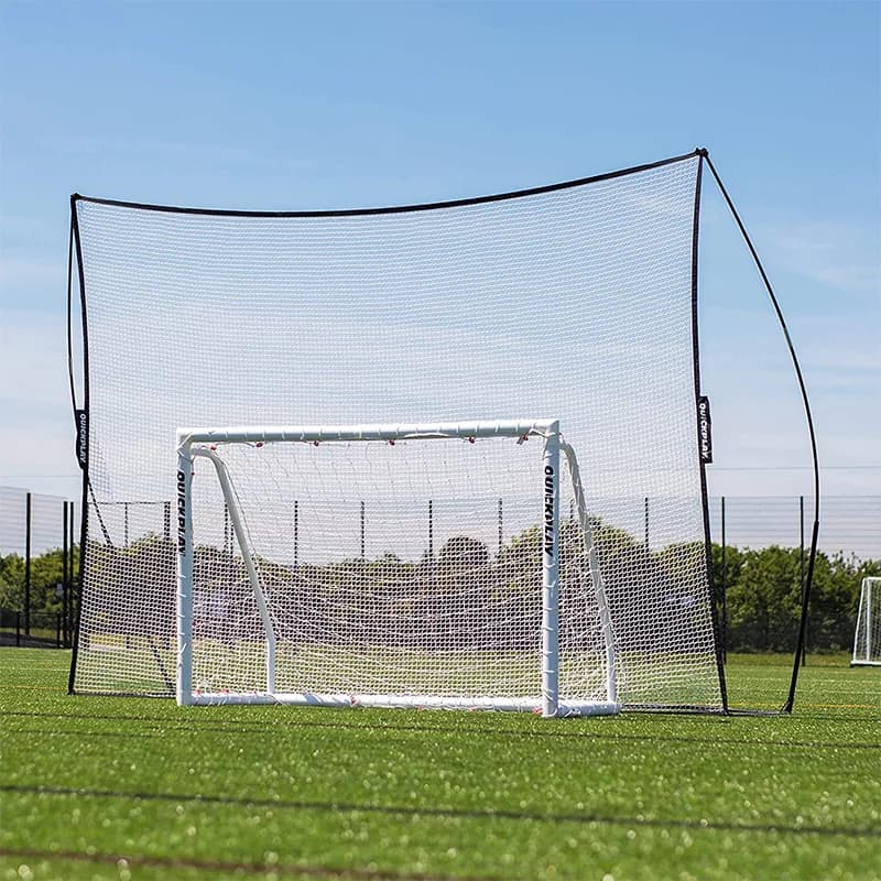 Rete da allenamento 10x7 per golf all'aperto, in poliestere nero senza nodi, con palline nere