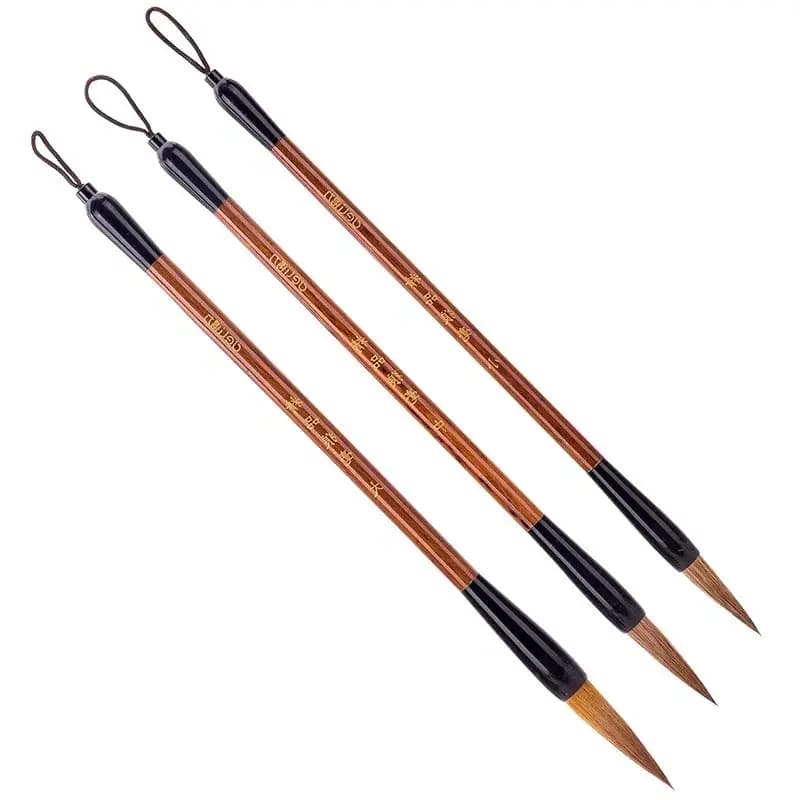 3pcs S/M/L Size Soft Hair Chinese Calligraphy Pen Writing Brush Artist Painting Drawing Tool School Office Supply Stationery