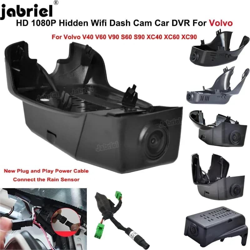 Per Volvo xc60 xc70 xc90 s60 s80 s40 s90 v40 v50 v60 v70 xc40 C40 PoleStar 2 Plug and Play Wifi Car DVR Dash Cam Videoregistratore
