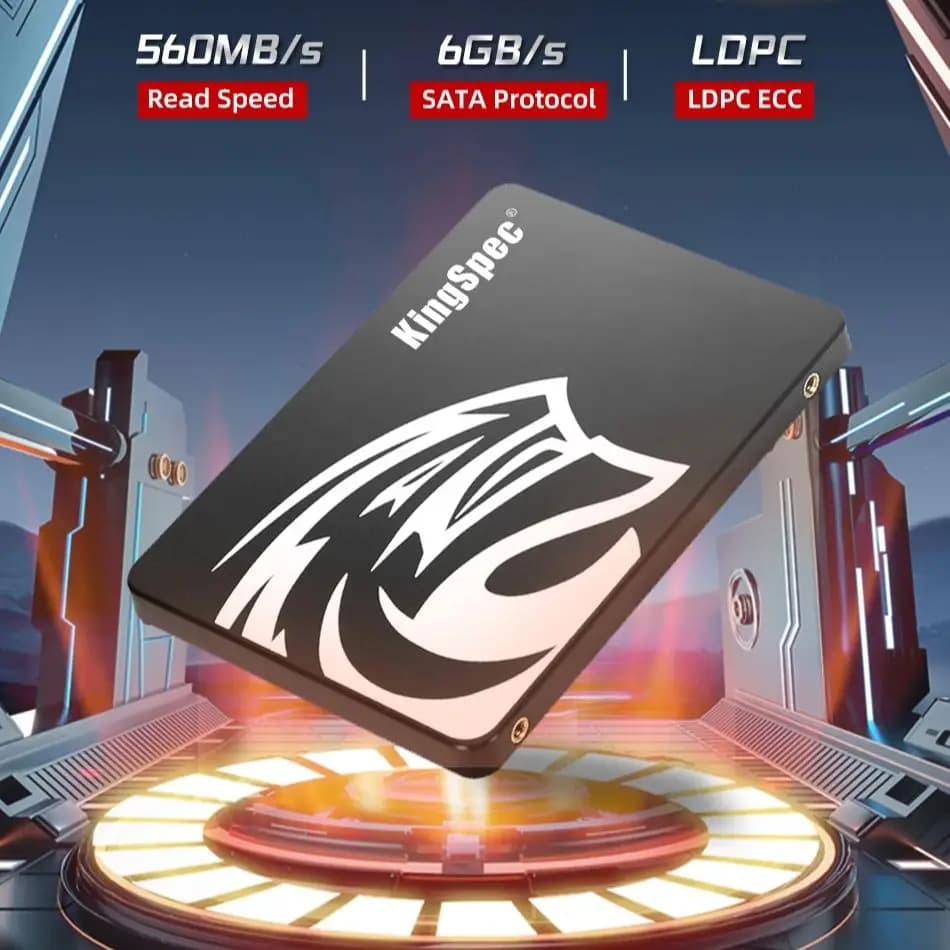 KingSpec SSD 120GB 240GB 480GB 1TB SSD SATA SATAIII 128GB 256GB 512GB SSD HDD 2.5 ''Disco rigido Unità a stato solido interna per PC