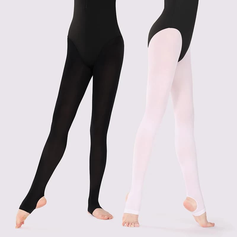 Girls Women Dance Leggings 60D Stirrup Ballet Tights Gymnastics Pedal Pantyhose Kids Ballet Legging Ballet Stocking 3 pairs