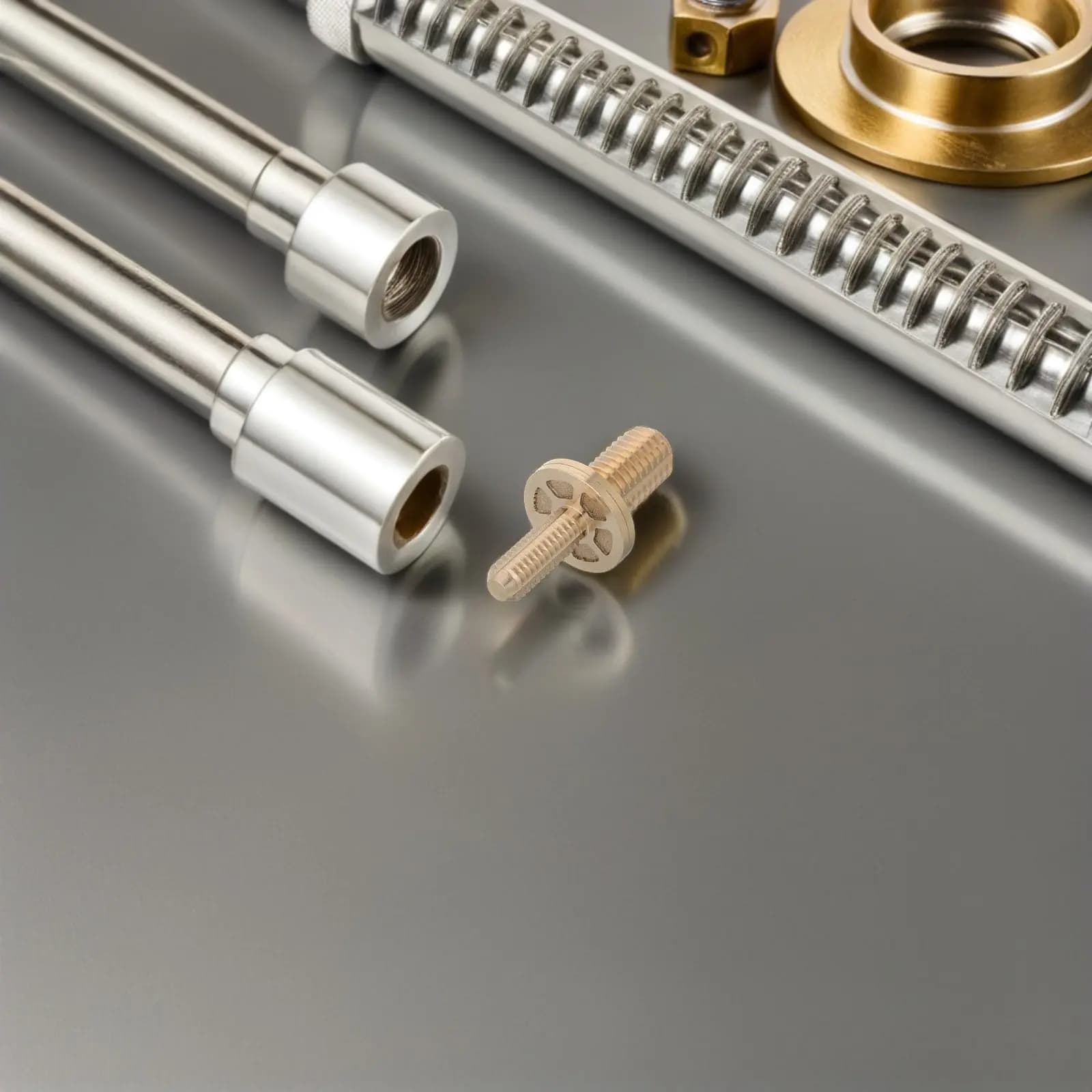2 Pezzi Viti di Giunzione in Ottone per Stecche da Biliardo, Connessione Sicura Anti-sfilamento, Calzata di Precisione Professionale