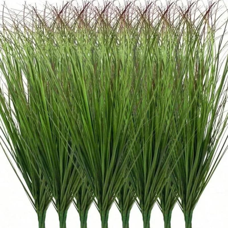 12 pezzi di erba artificiale di cipolla verde finta per la decorazione domestica del luogo di nozze fai da te ornamento in vaso pianta finta decorazione del giardino esterno