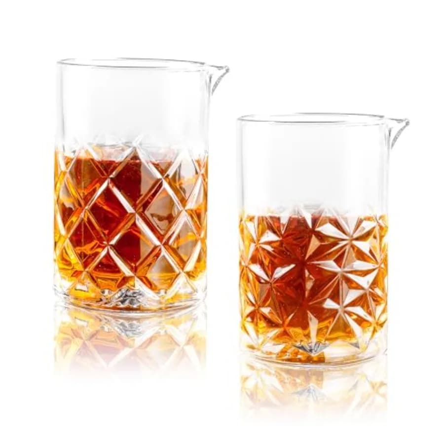 Bicchiere da Cocktail da 24 Oz, Bicchieri per Mescolare Whisky, Shaker per Cocktail, Bicchiere da Martini, Set da Bar in Cristallo per Old Fashioned 700