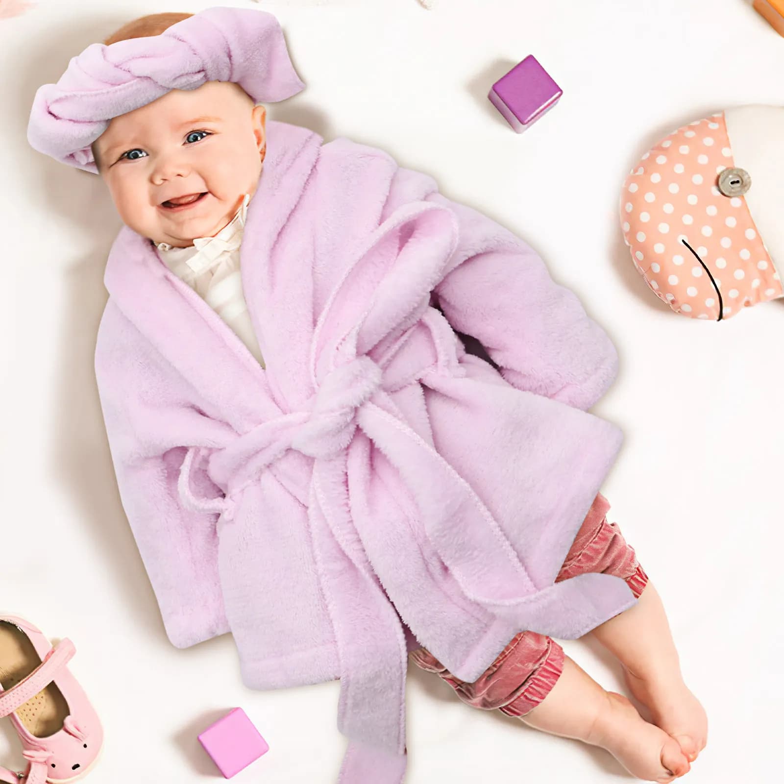 Set di 1 asciugamano morbido a forma di cetriolo per neonati, accessorio per il sonno e la fotografia del bambino, confortevole e delicato sulla pelle.