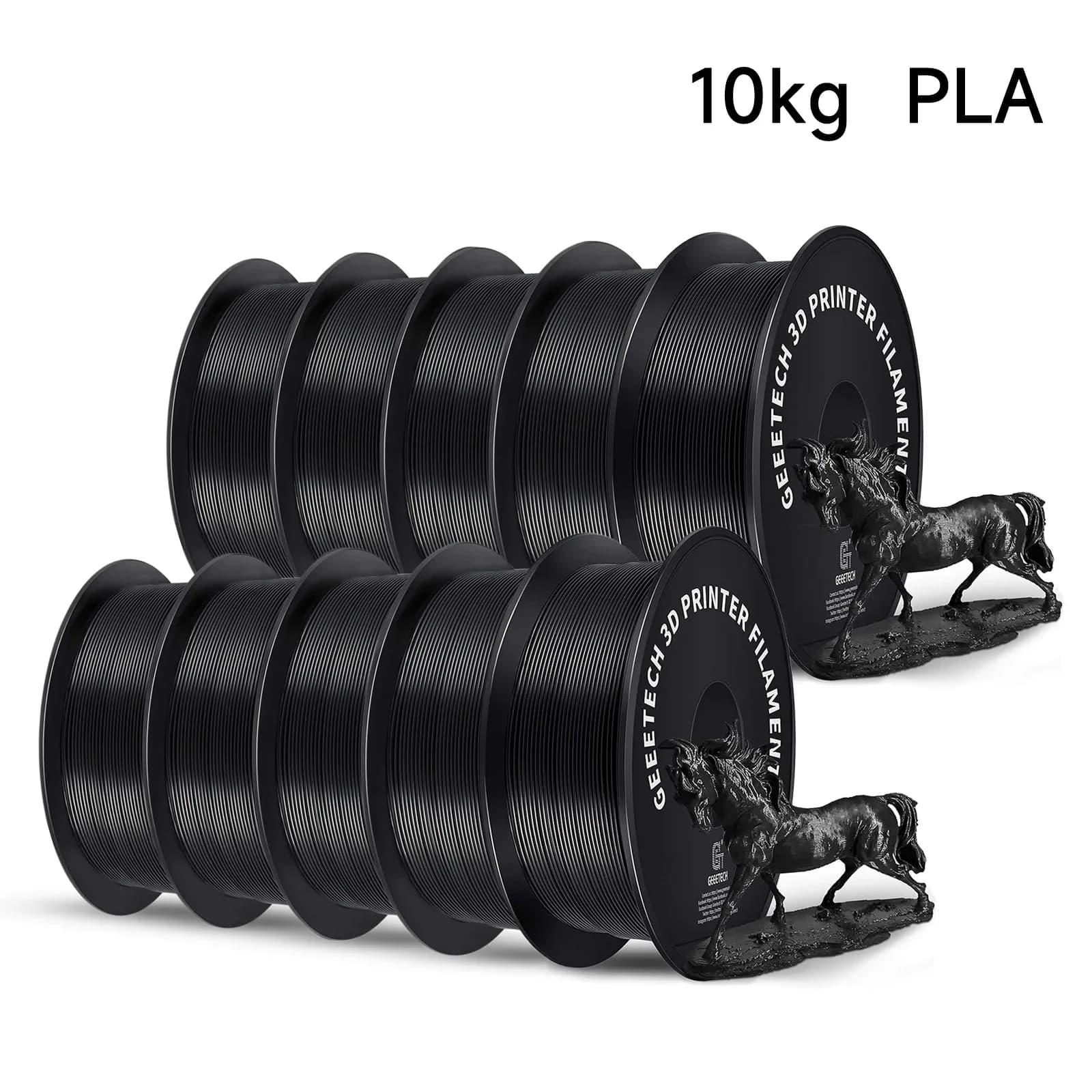 GEEETECH 10Kg in a matte/PETG/seta PLA/TPU/ABS+ filament PLA 3D wire coil from 1.75mm for 3D printer material, safety