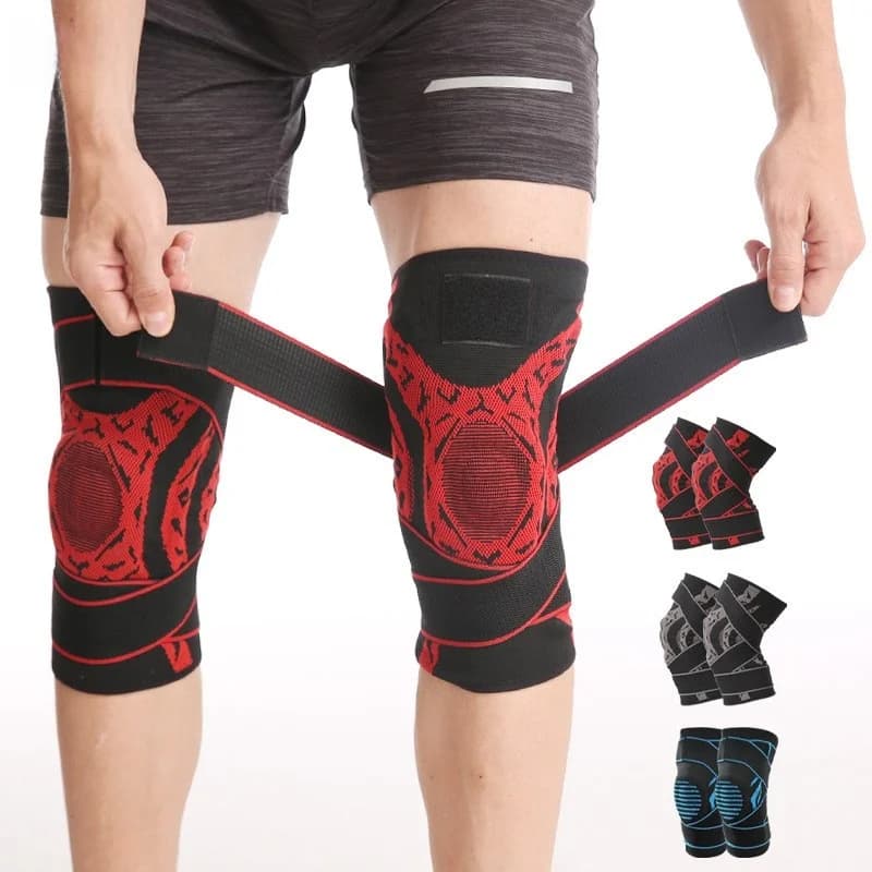 Supporto per Ginocchio in Nylon per Corsa e Arrampicata, Attrezzatura Sportiva, Protezione per Ginocchio per Basket