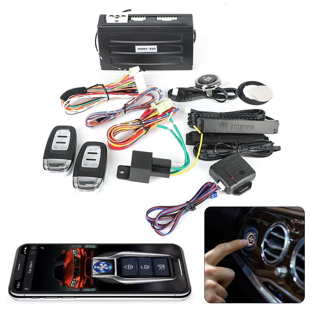 Allarme di avviamento per Auto Set di avvio automatico Bluetooth intelligente pulsante di arresto di avvio automatico sistema di accesso senza chiave Kit di controllo remoto accessori